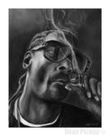 "Snoop" a Snoop Dogg fine art print for sale by Dean Pickup Art