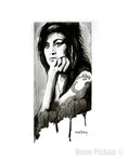 Amy Winehouse Fine Art Print for sale. Dean Pickup Art