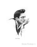 Johnny Cash Fine Art Print for sale. Dean Pickup Art